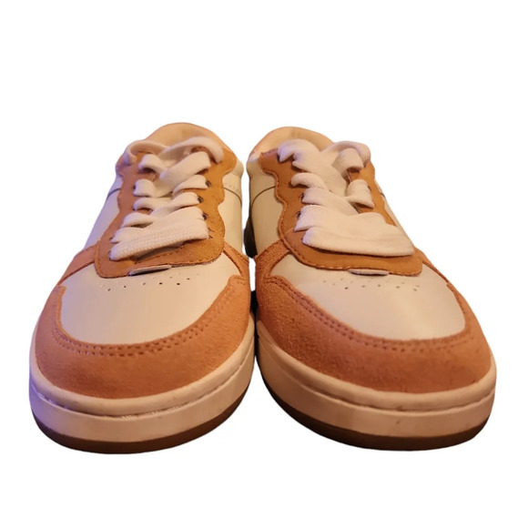 Madewell Court Sneaker size 5 women white leather low top Ruddy accent Color - Picture 3 of 10